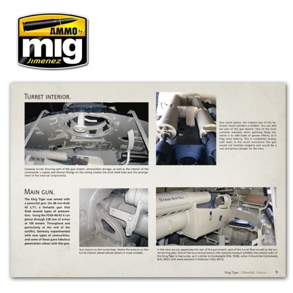 AMMO of Mig Jimenez 6022 KING TIGER - VISUAL MODELERS GUIDE (English)