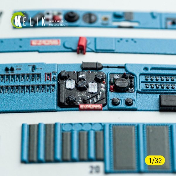 Kelik K32042 MiG-21 F-13 export version - interior 3D decals for Trumpeter kit 1/32