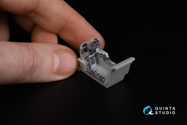 Quinta Studio QD48305 AV-8B Early 3D-Printed &amp; coloured Interior on decal paper (Hasegawa) 1/48