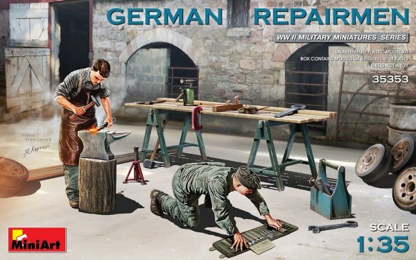 Miniart 35353 GERMAN REPAIRMEN 1/35