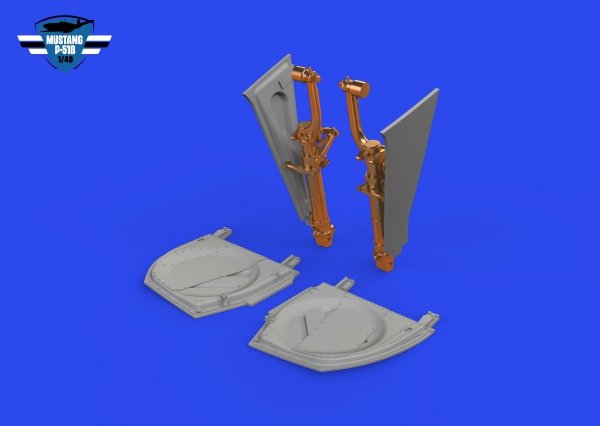 Eduard 648994 P-51B / C undercarriage legs BRONZE EDUARD 1/48