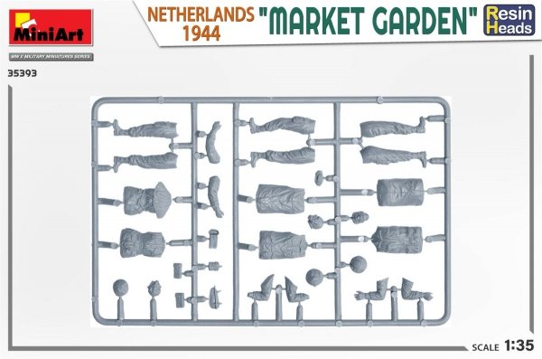MiniArt 35393 MARKET GARDEN NETHERLANDS 1944. RESIN HEADS 1/35