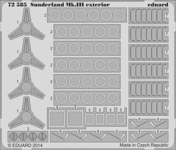 Eduard BIG7289 SUNDERLAND Mk. III 1/72 ITALERI