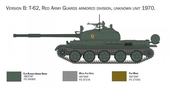 Italeri 7006 T-62 Russian Tank 1/72