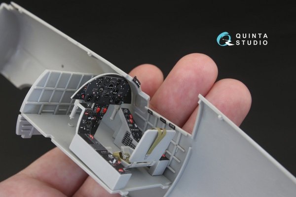 Quinta Studio QD32054 F4U-4 3D-Printed &amp; coloured Interior on decal paper (for Trumpeter kit) 1/32