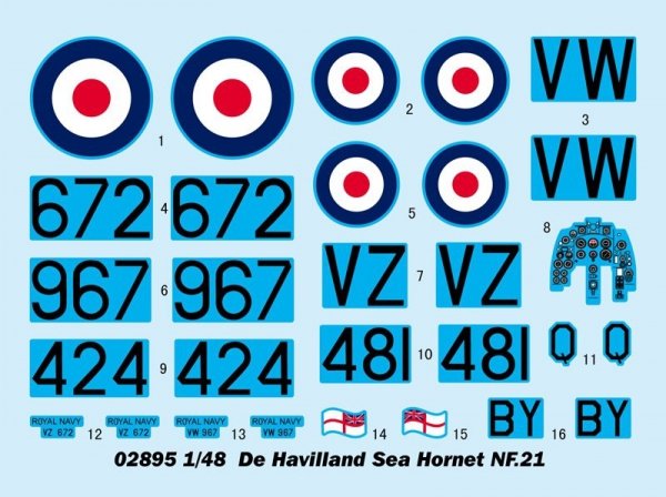 Trumpeter 02895 De Havilland Sea Hornet NF.21