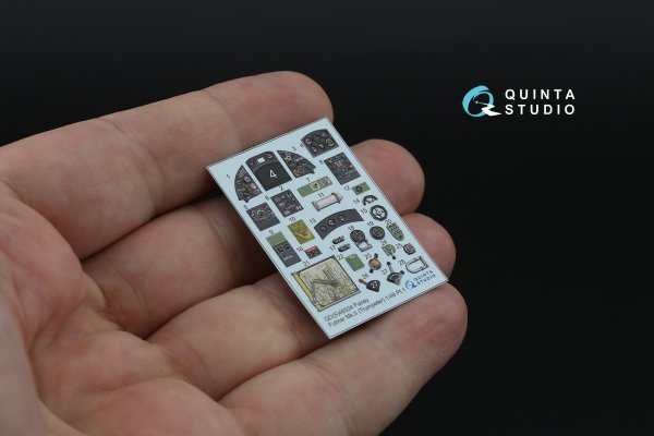 Quinta Studio QD48534 Fairey Fulmar Mk.II 3D-Printed &amp; coloured Interior on decal paper (Trumpeter) 1/48