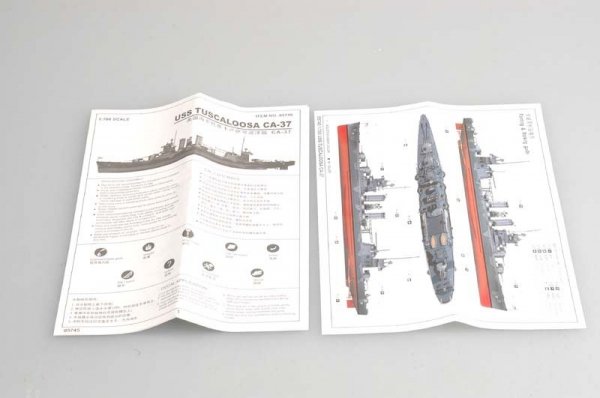 Trumpeter 05745 USS TUSCALOOSA CA-37 1/700