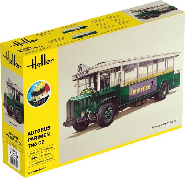 Heller 56789 STARTER KIT Autobus Parisien TN6 C2 1/24