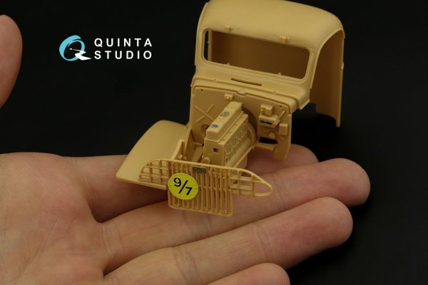 Quinta Studio QD35060 GMC CCKW 352 Cargo Truck 3D-Printed &amp; coloured Interior on decal paper (HobbyBoss) 1/35