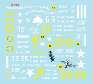 Star Decals 35-C1076 M48A3 Patton in Vietnam 1/35