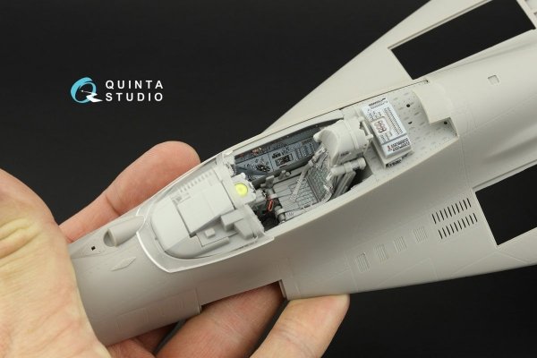 Quinta Studio QD32176 MiG-29A NATO service 3D-Printed &amp; coloured Interior on decal paper (Trumpeter) 1/32