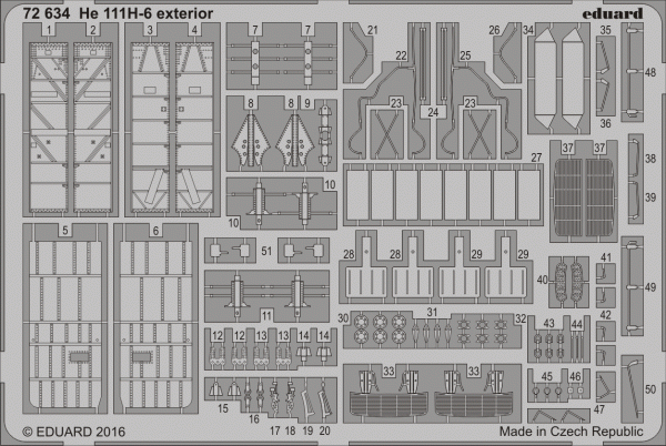 Eduard 72634 He 111H-6 exterior AIRFIX 1/72