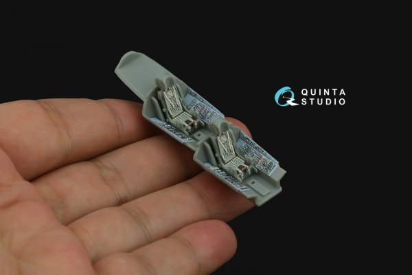 Quinta Studio QD+72178 Su-27UB 3D-Printed &amp; coloured Interior on decal paper (Trumpeter) (with 3D-printed resin part) 1/72