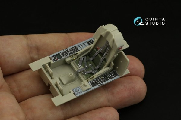 Quinta Studio QD32086 F-5E-3/RF-5E 3D-Printed coloured Interior on decal paper (for KittyHawk kit) 1/32