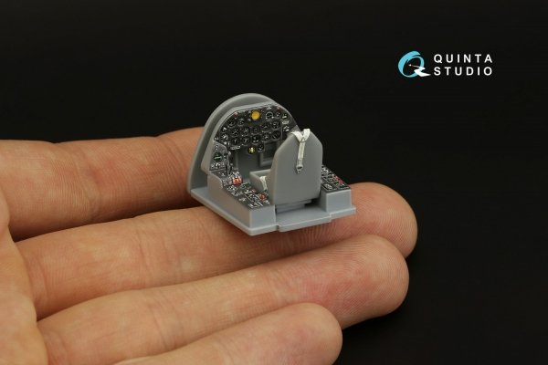 Quinta Studio QD48325 F4U-5N 3D-Printed &amp; coloured Interior on decal paper (Hasegawa) 1/48