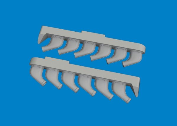 Eduard 672411 P-51 exhaust stacks PRINT TAMIYA 1/72