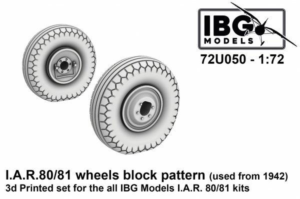IBG 72U050 I.A.R. 80/81 Wheels Block Pattern (used from 1942) 1/72