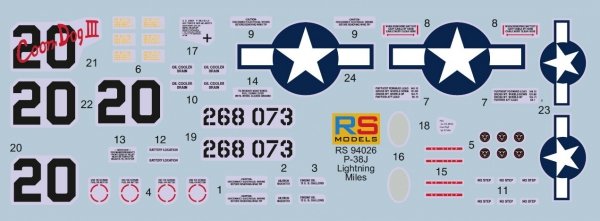RS Models 94026 Lockheed P-38 J-15 LO - Battle over Moravia (Limited Edition) 1/72