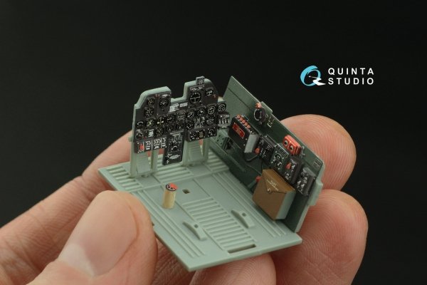 Quinta Studio QD48442 P-47N Thunderbolt 3D-Printed coloured Interior on decal paper (Academy) 1/48
