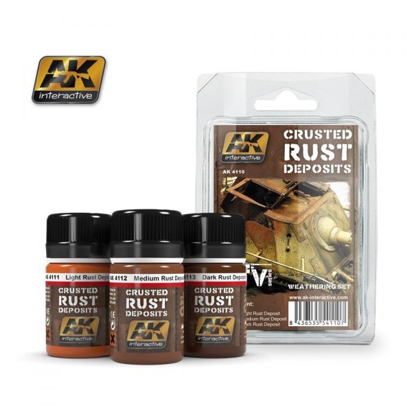 AK Interactive AK4110 CRUSTED RUST DEPOSITS 3x35ml
