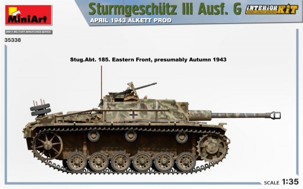 Mini Art 35338 Sturmgeschutz III Ausf. G APRIL 1943 ALKETT PROD. INTERIOR KIT 1/35