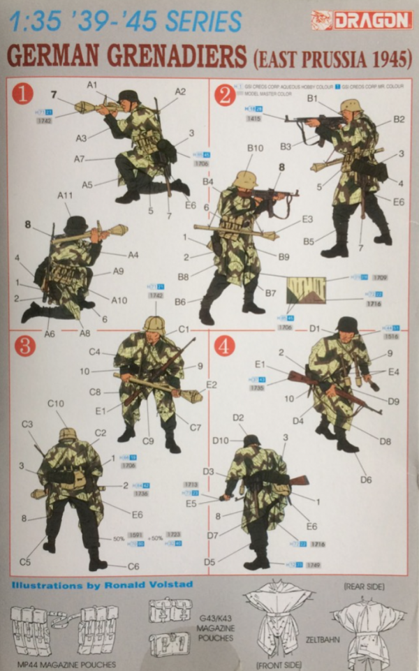 Dragon 6057 German Grenadiers East Prussia 1945 1:35