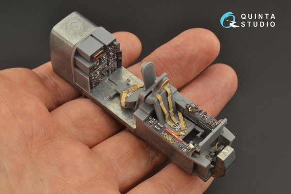 Quinta Studio QD48229 He 219 3D-Printed &amp; coloured Interior on decal paper (Tamiya) 1/48