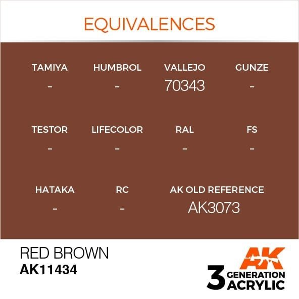 AK Interactive AK11434 Red Brown 17ml