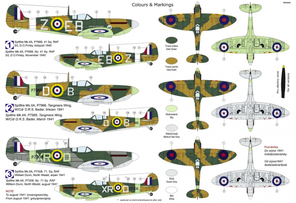 Kovozavody Prostejov KPM0306 Spitfire Mk.IIa „Aces“ 1/72