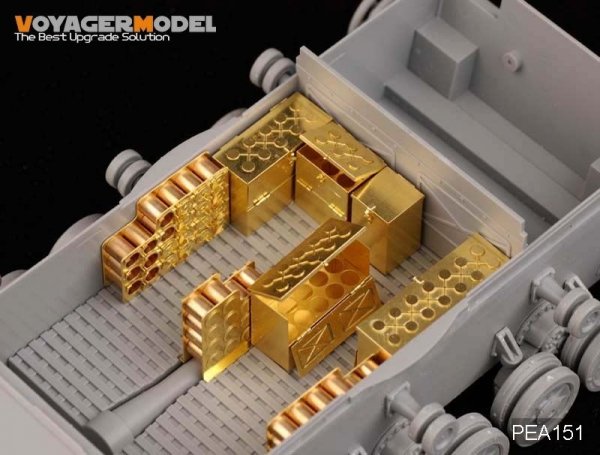 Voyager Model PEA151 WWII German Pz.Sfl.Ivb 10.5cm le.FH.18/1 Ammunition Stowage (For DRAGON 6475) 1/35