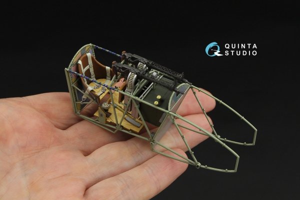 Quinta Studio QD32239 Fokker D.VII 3D-Printed &amp; coloured Interior on decal paper (Wingnut Wings) 1/32