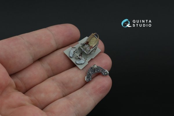 Quinta Studio QD48466 Macchi MC.200 Saetta (Early) 3D-Printed coloured Interior on decal paper (Italeri) 1/48
