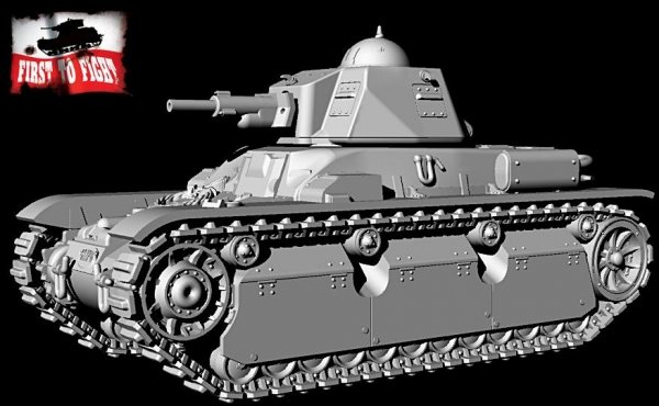 First To Fight PL119 - Francuski czołg lekki Renault R40 z armatą SA38 1/72
