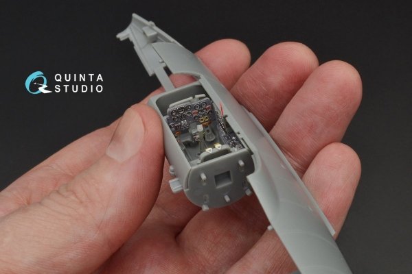 Quinta Studio QD48089 Me-262A 3D-Printed &amp; coloured Interior on decal paper (for HobbyBoss kit) 1/48