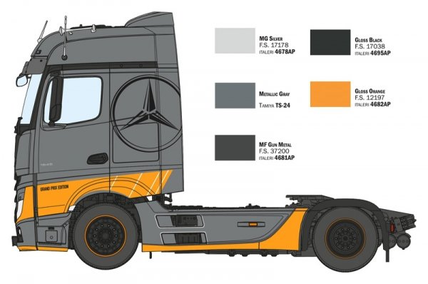 Italeri 3968 MB Actros MP4 Big Space - Grand Prix Edition 1/24