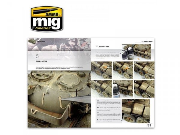 Ammo of Mig Jimenez 6205 Encyklopedia Technik Modelarskich Pojazdy Pancerne tom 6 Kompletny Proces (język polski)