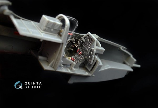 Quinta Studio QD48034 P-39Q/N 3D-Printed &amp; coloured Interior on decal paper (for Hasegawa kit) 1/48