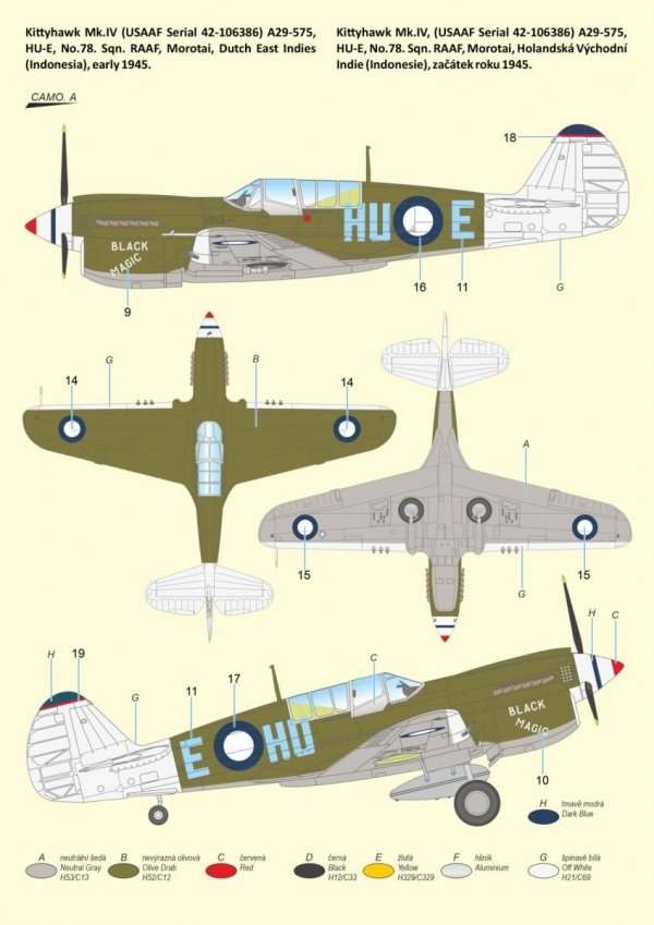 Special Hobby 72484 Kittyhawk Mk.IV 'Over The Mediterranean and the Pacific' 1/72