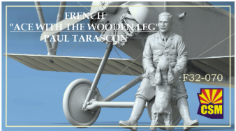 Copper State Models F32-070 French Ace with the Wooden Leg - Paul Tarascon 1/32