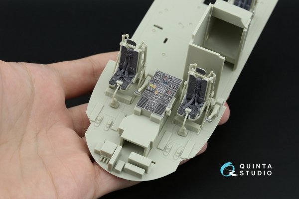 Quinta Studio QD35166 МН-60R Seahawk 3D-Printed &amp; coloured Interior on decal paper (Kitty Hawk) 1/35