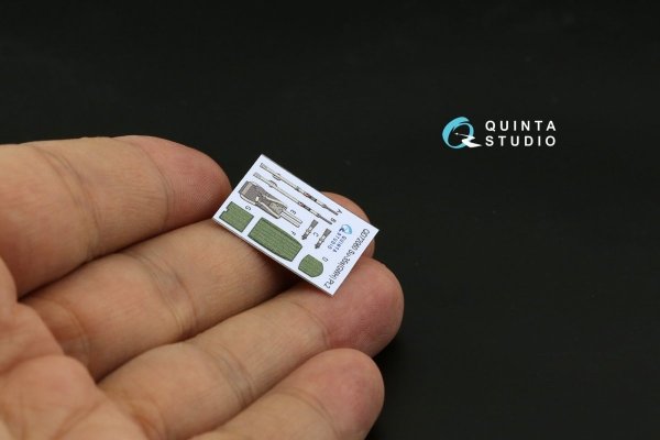 Quinta Studio QD72060 Su-35S 3D-Printed &amp; coloured Interior on decal paper (GWH) 1/72