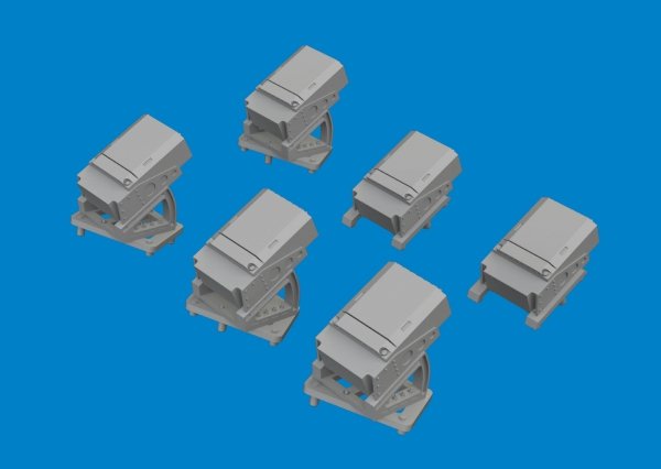 Eduard 6481119 UH-60 flare dispensers PRINT ICM 1/48