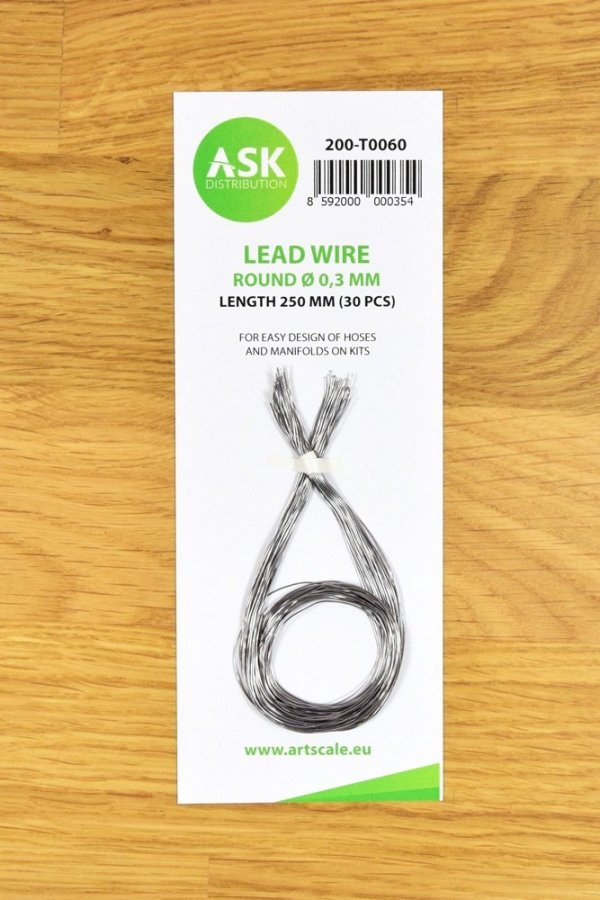 ASK T0060 Lead Wire - Round Ø 0,3 mm x 250 mm (30 pcs)
