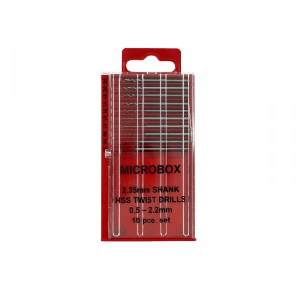 Modelcraft PDR4005 10 Pce Microbox Drill Set (0.5 - 2.2mm)