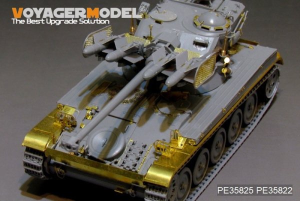 Voyager Model PE35825 Modern French AMX-13/75 w/SS-11 ATGM light tank basic (smoke discharger, Atenna base Include）For TAKOM 2038 1/35