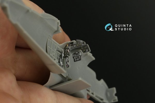 Quinta Studio QDS-48391 Macchi C.205 Veltro 3D-Printed &amp; coloured Interior on decal paper (Hasegawa/Italeri) (Small version) 1/48