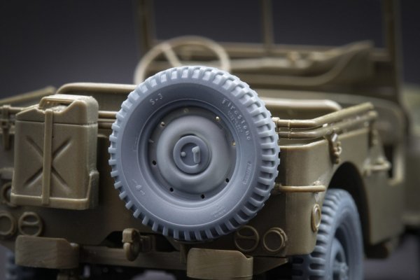 ScaleX WW 35001S U.S WiLLYSMB Sagged wheel set (Universal) 1/35