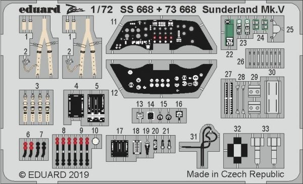 Eduard SS668 Sunderland Mk. V 1/72 SPECIAL HOBBY