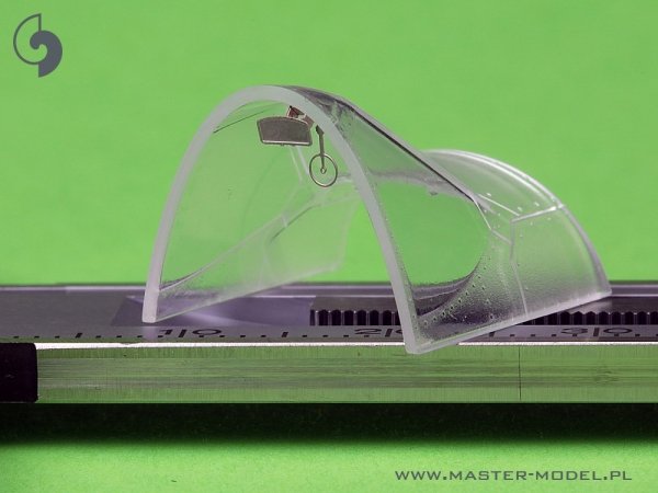 Master AM-48-185 P-51B Mustang - lufy uzbrojenia z żywicznym mocowaniem oraz celownik (do modelu Eduard) 1/48